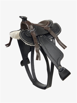 LeMieux Mini Toy Pony Western sadle i sort - Stald-direkte.dk
